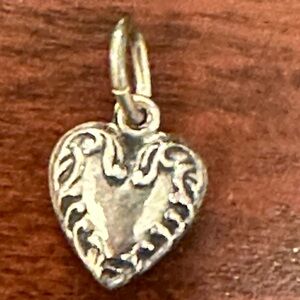 Sterling Silver heart charm.